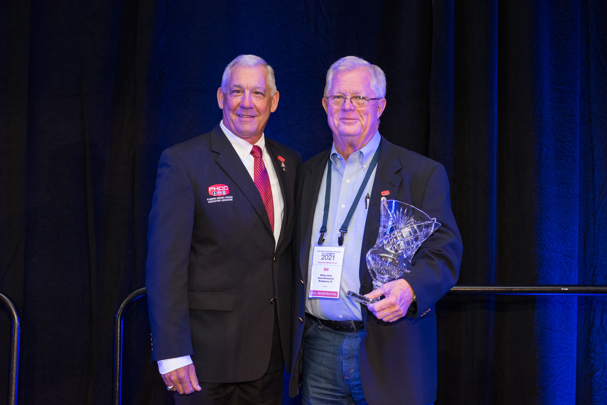 For His Decades of Dedicated Service and Leadership in the Industry, Bill  Jones Receives PHCC's Col. George D. Scott Award - PHCC