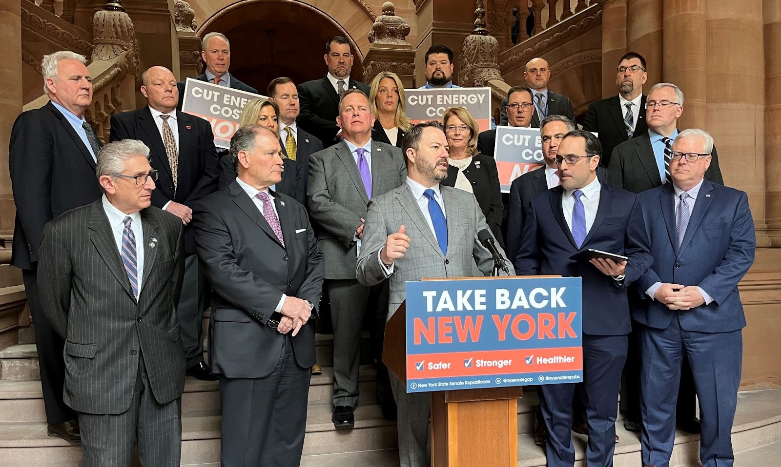 (New York State Senate Republicans, labor leaders, and stakeholders call upon New Yorkers to make their voices heard on the Climate Action Council’s “Scoping Plan”)