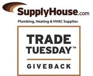 SupplyHouse.com logo and Trade Tuesday Giveback logo