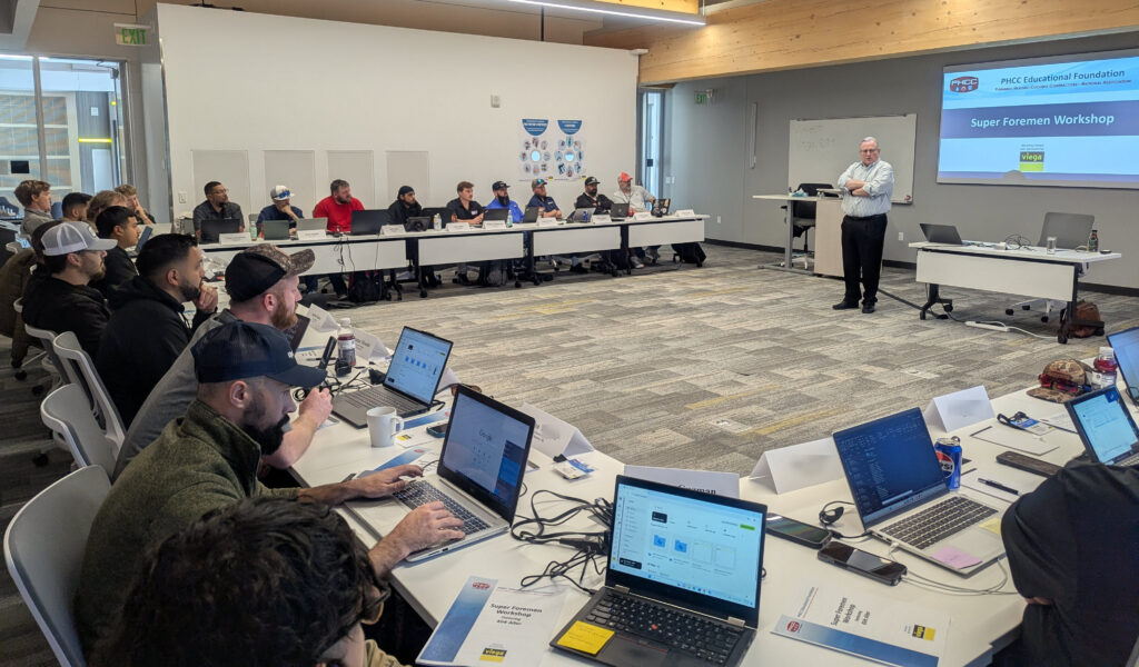 Photo of 2025 PHCC Super Foremen Workshop classroom