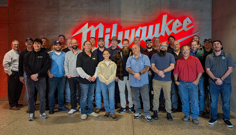 Attendees of the PHCC Essentials of Project Management class, held at Milwaukee Tool headquarters March 2026.