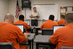 Inmate study program classroom