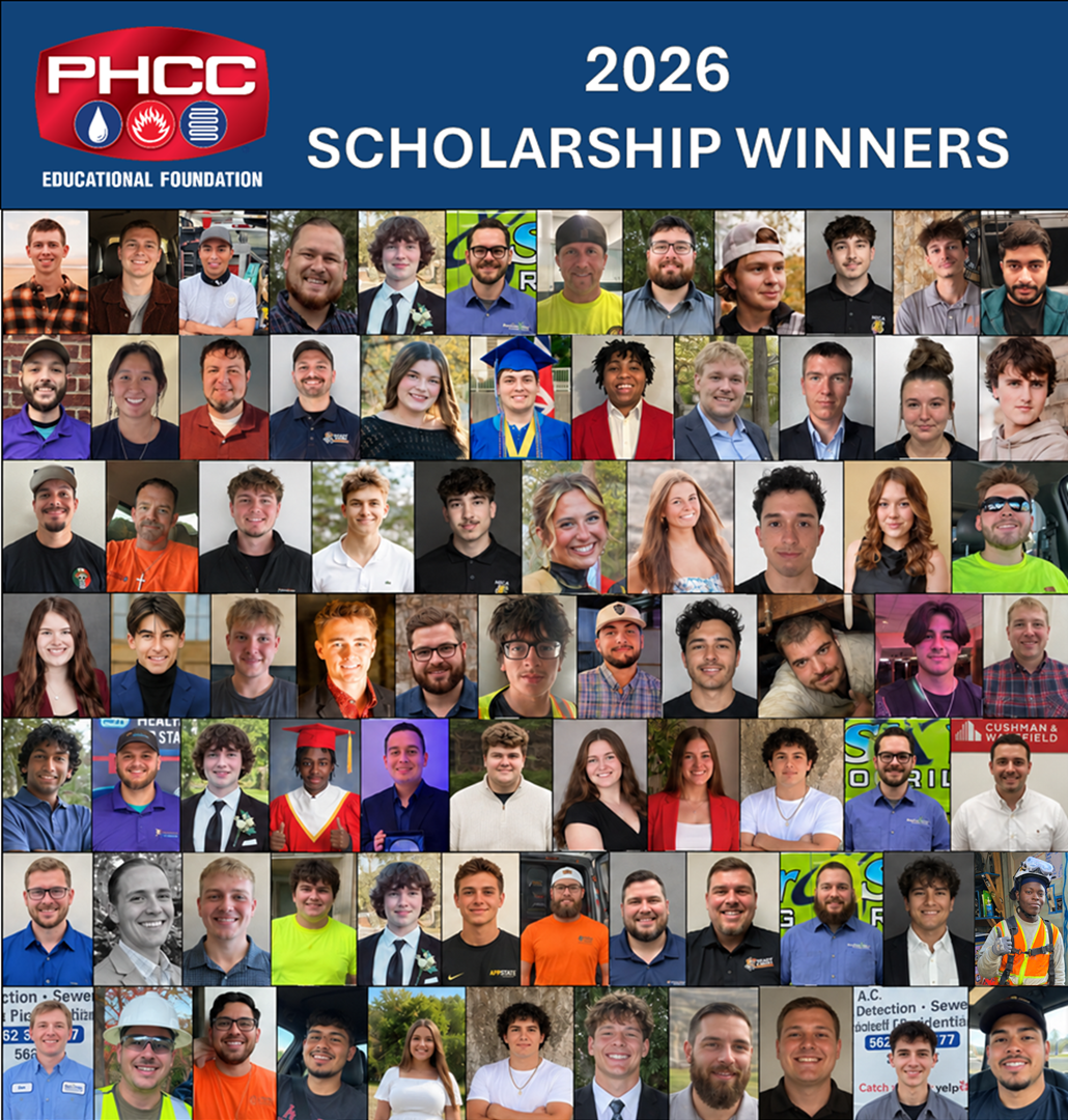 2026 PHCC-EF Scholarship Winners Collage